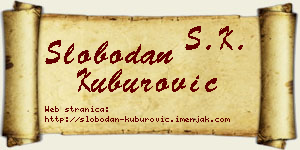 Slobodan Kuburović vizit kartica